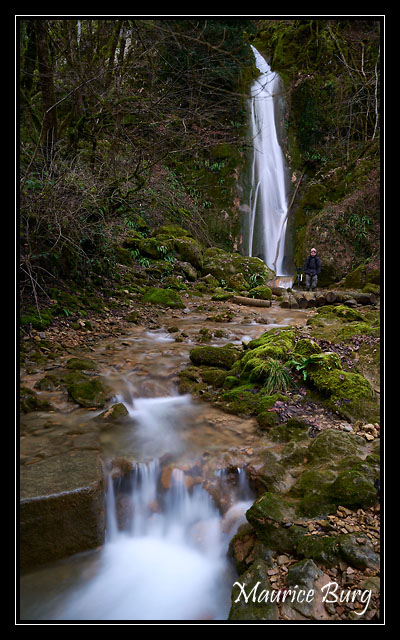La cascade du Rougnon (et William)