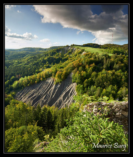 Depuis le belvédère de la roche fendue