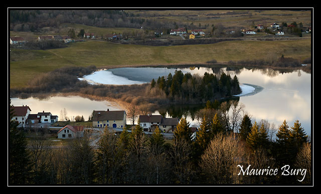 Lac de l’Abbaye depuis le belvédère du Moulin
