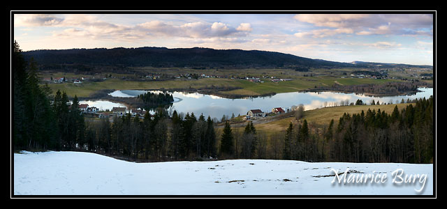 Lac de l’Abbaye depuis le belvédère du Moulin