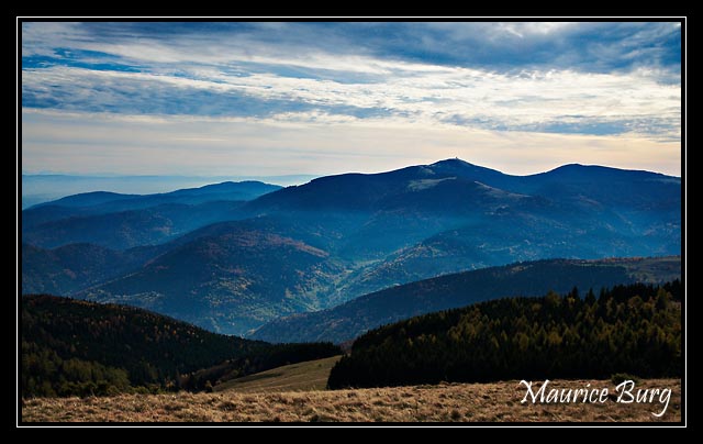 Le Grand Ballon vu du sommet du Petit Ballon