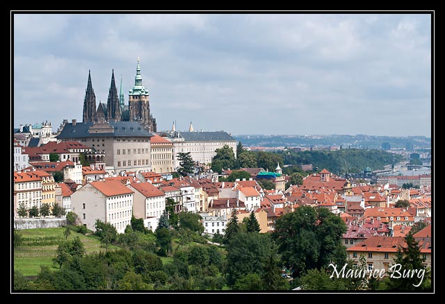 Colline de Petrin, vue sur la Cathédrale St Guy